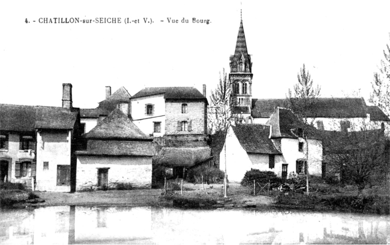 Ville de Châtillon-sur-Seiche (Bretagne).