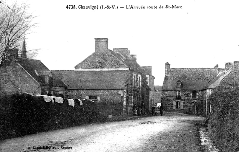 Ville de Chauvigné (Bretagne).