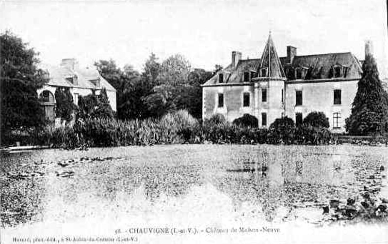 Château de la Maison Neuve à Chauvigné (Bretagne).