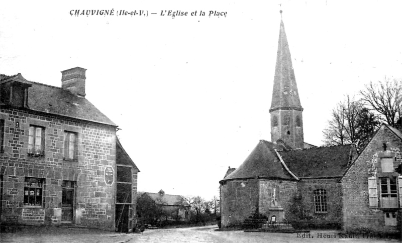 Ville de Chauvign (Bretagne).