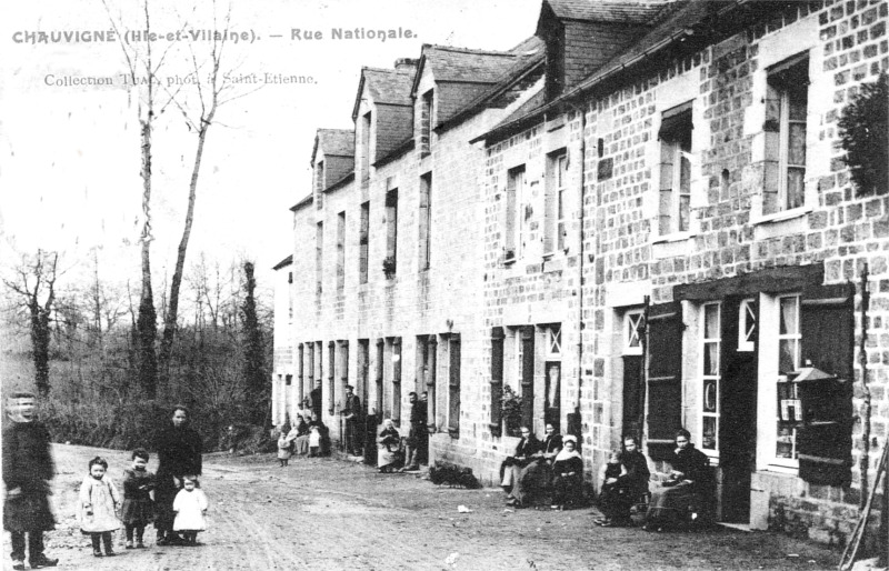 Ville de Chauvign (Bretagne).