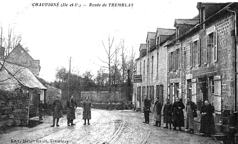 Ville de Chauvign (Bretagne).