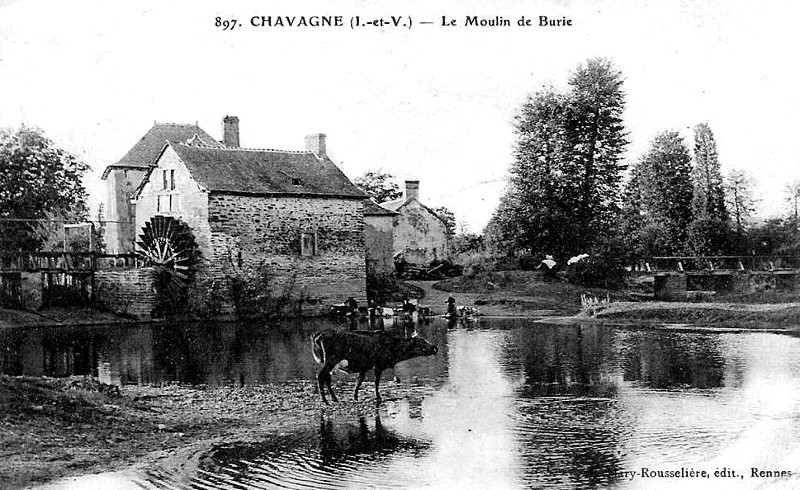 Moulin de Chavagne (Bretagne).
