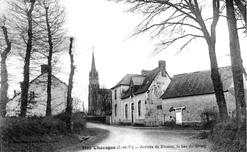 Ville de Chavagne (Bretagne).