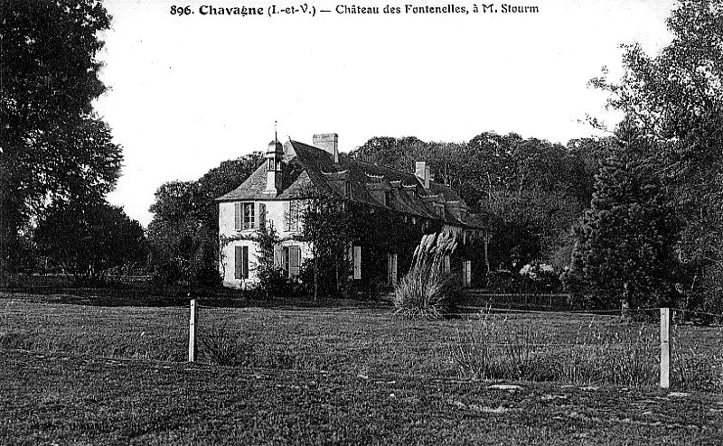 Chteau des Fontenelles  Chavagne (Bretagne).