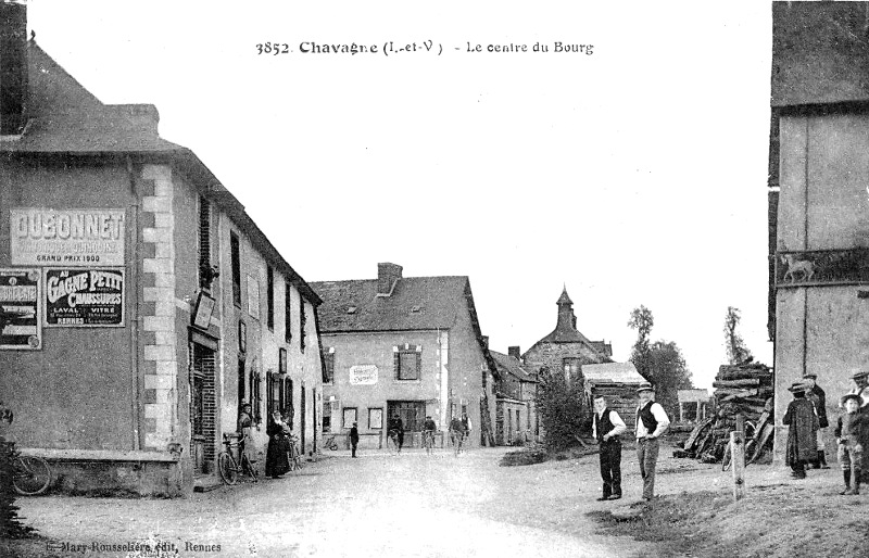 Ville de Chavagne (Bretagne).