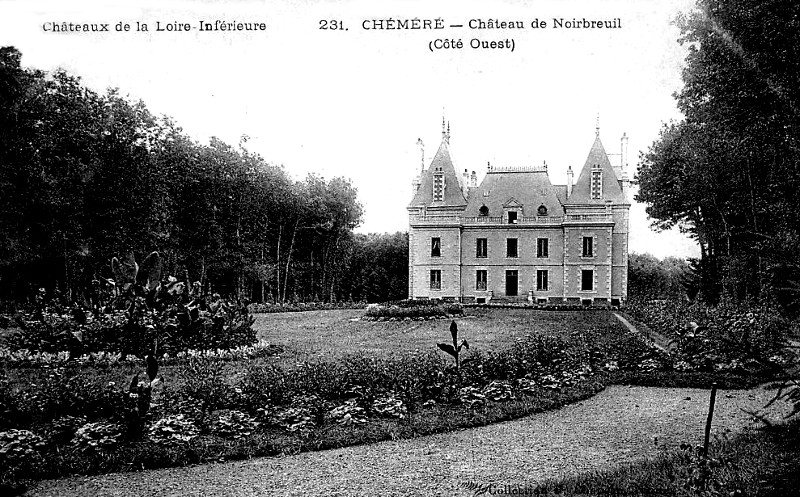 Château de Noirbreuil à Chéméré (anciennement en Bretagne).