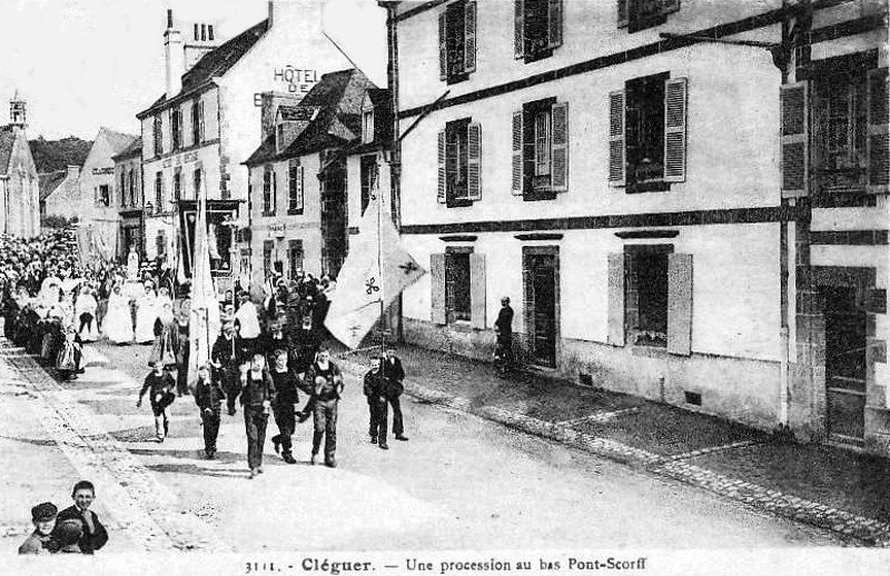 Ville de Clguer (Bretagne).