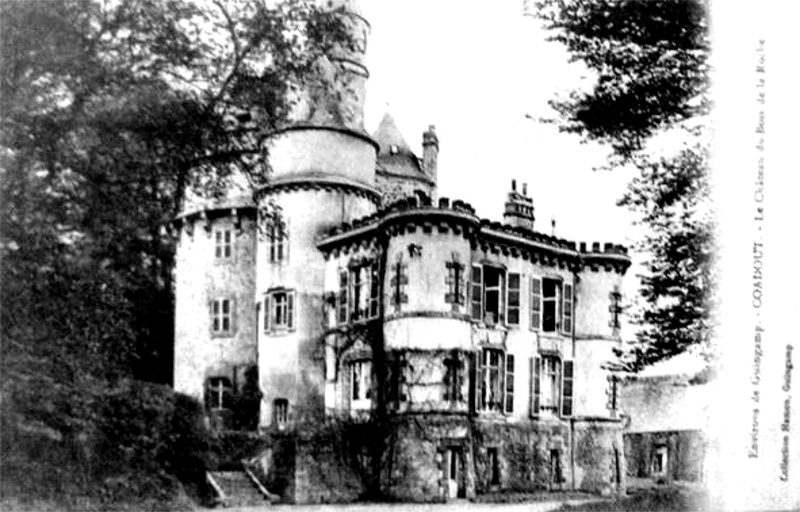 Coadout (Bretagne) : le château du Bois de la Roche.