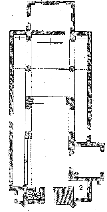 Plan de l'glise de Coat-Mal (Bretagne).