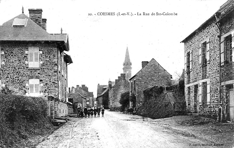 Ville de Cosmes (Bretagne).