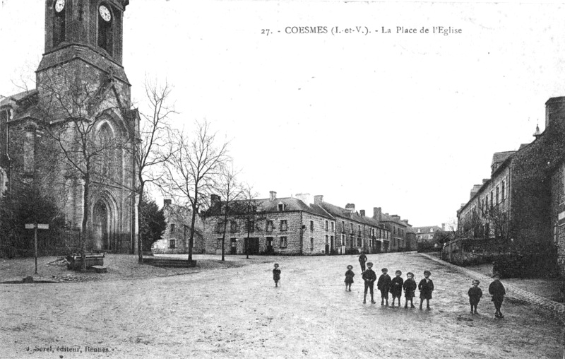Ville de Cosmes (Bretagne).