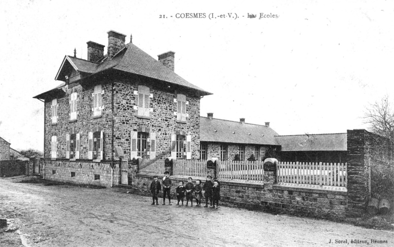 Ville de Cosmes (Bretagne).