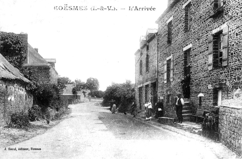 Ville de Cosmes (Bretagne).