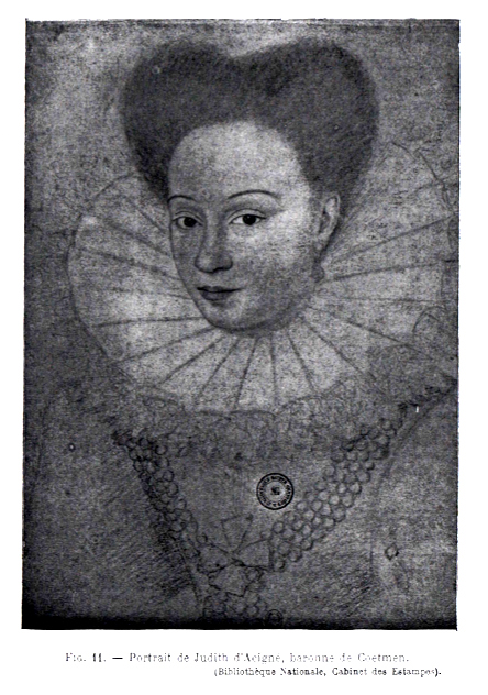 Portrait de Judith d'Acigné, baronne de Coëtmen (Bretagne).