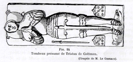 Tombeau prsum de Tristan de Cotmen (Bretagne).