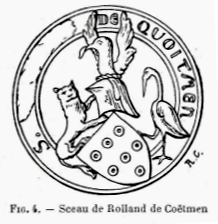 Sceau de Rolland de Coëtmen (Bretagne).
