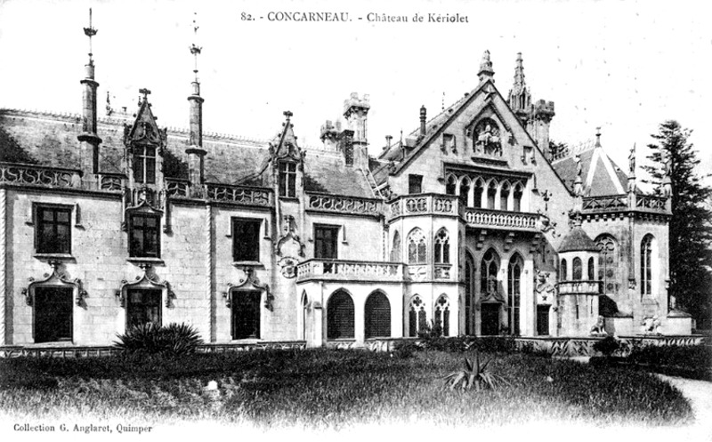 Ville de Concarneau (Bretagne) : château de Keriolet.