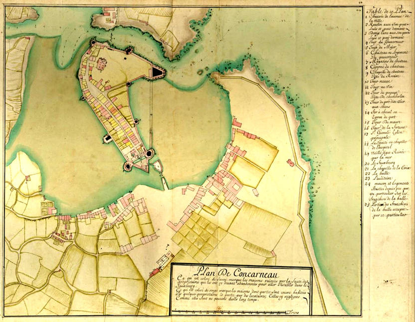 Plan de Concarneau