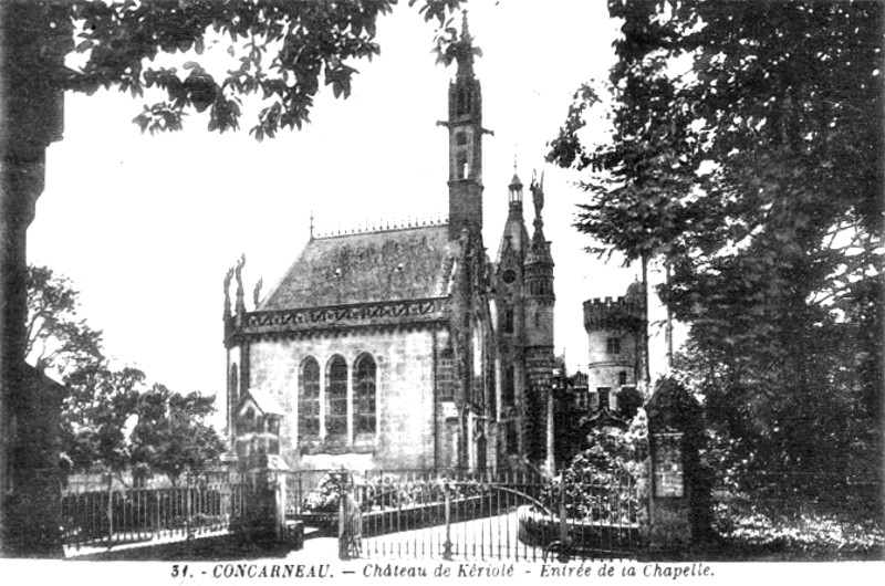 Concarneau (Bretagne) : la chapelle de Keriolet.