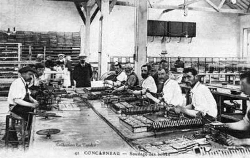 Concarneau (Bretagne) : industrie sardinire.