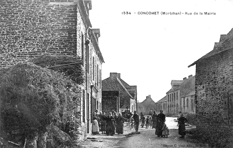 Ville de Concoret (Bretagne).