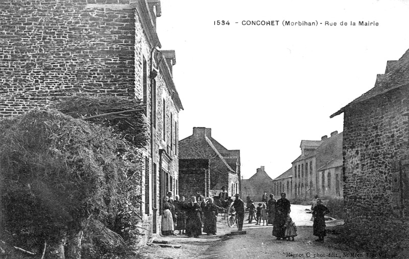 Ville de Concoret (Bretagne).
