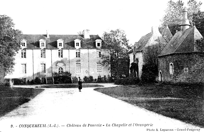 Château de Pontveix à Conquereuil (anciennement en Bretagne).