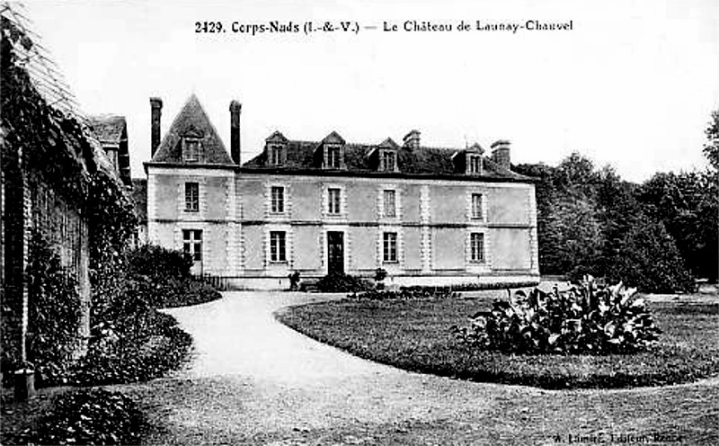 Château de Launay-Chauvel à Corps-Nuds (Bretagne).