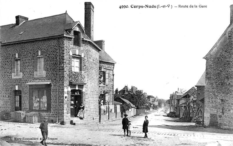 Ville de Corps-Nuds (Bretagne).