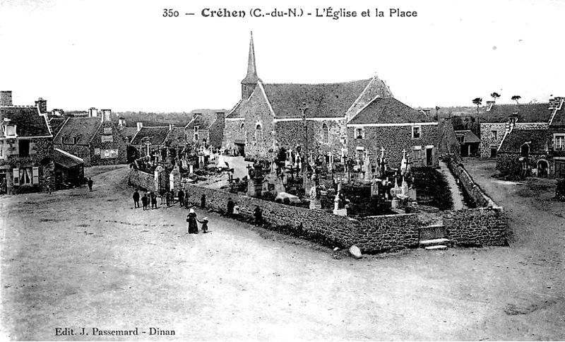 Ville de Créhen (Bretagne).