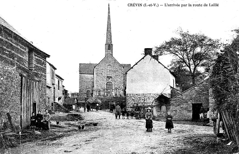 Ville de Crevin (Bretagne).