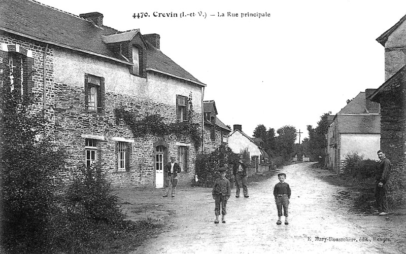 Ville de Crevin (Bretagne).