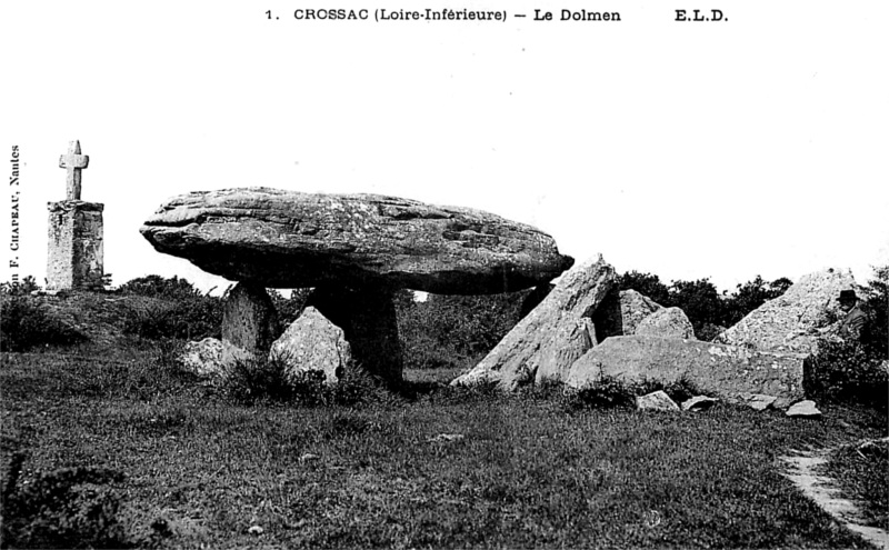 Dolmen de Crossac (anciennement en Bretagne).