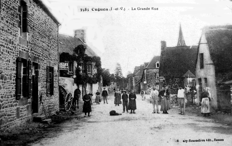 Ville de Cuguen (Bretagne).