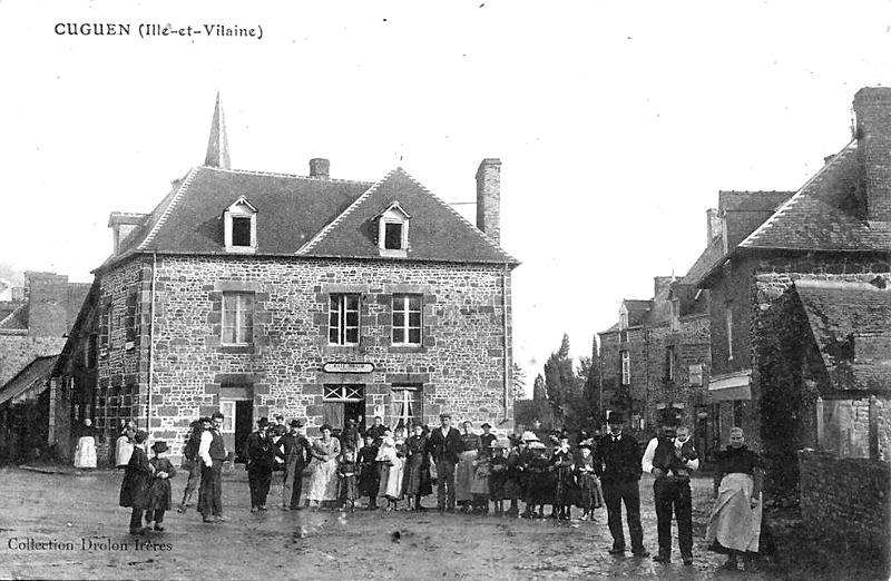 Ville de Cuguen (Bretagne).