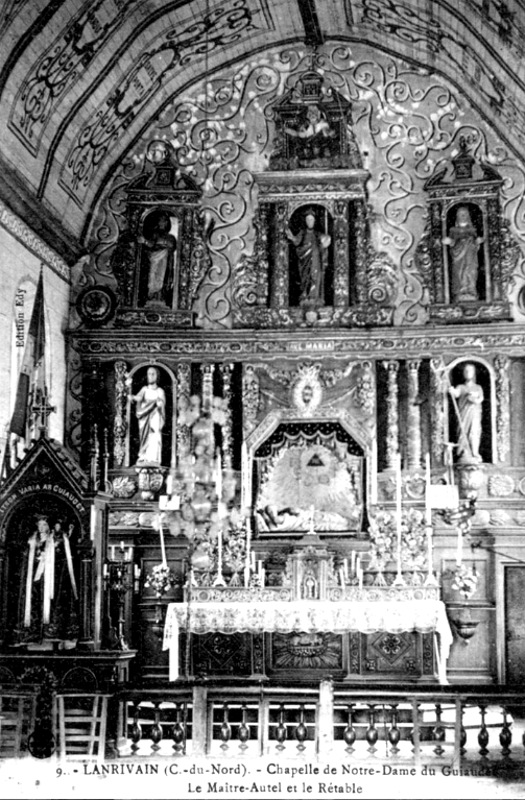 Culte de la Vierge en la chapelle Notre-Dame de Guiaudet en Lanrivain (Bretagne)