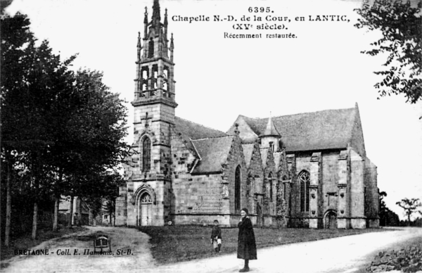 Culte de la Vierge  la chapelle Notre-Dame de la Cour en Lantic (Bretagne).