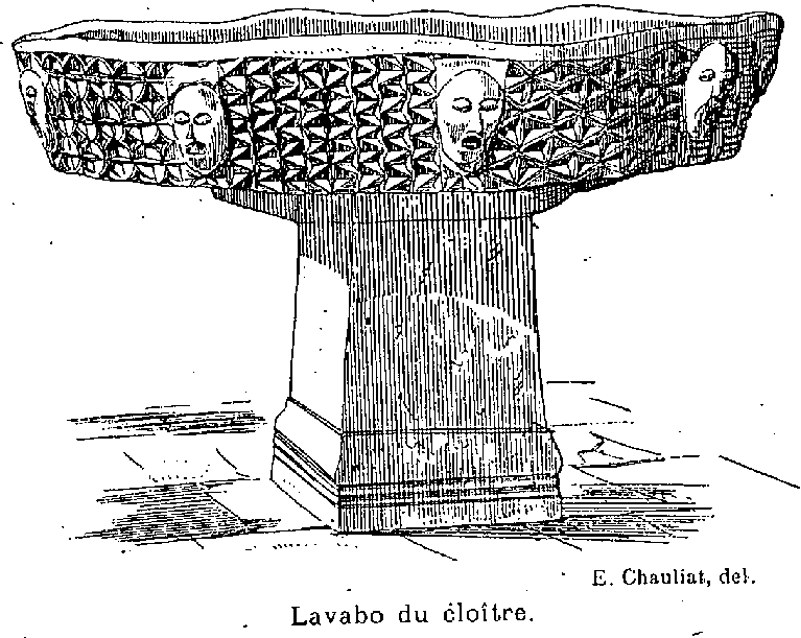 Daoulas (Bretagne) : vasque romane