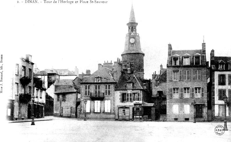 La Tour de l'Horloge à Dinan (Bretagne).
