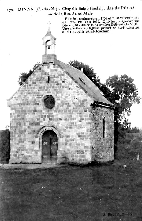 La chapelle Saint-Joachim à Dinan (Bretagne).