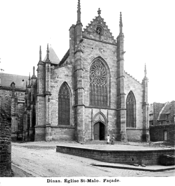 Dinan (Bretagne) : l'glise Saint-Malo.