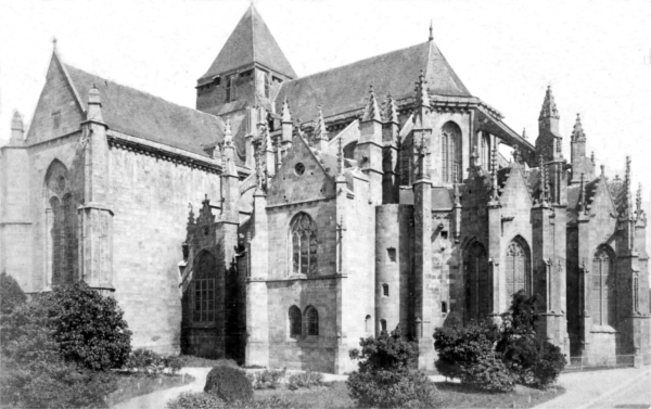 Dinan (Bretagne) : l'glise Saint-Malo.