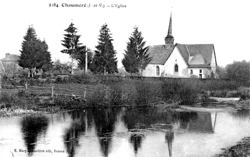 Eglise de Chaumer en ville de Domagn (Bretagne).