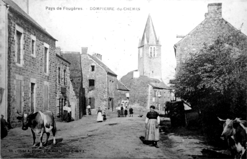 Ville de Dompierre-du-Chemin (Bretagne).