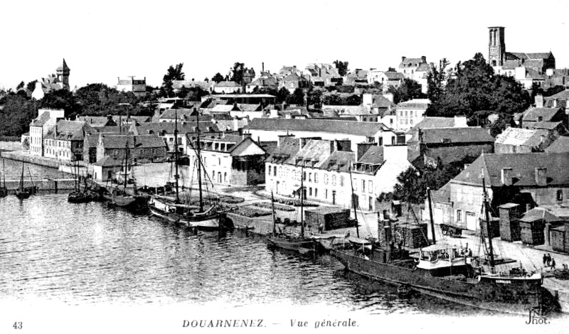 Ville de Douarnenez (Bretagne).