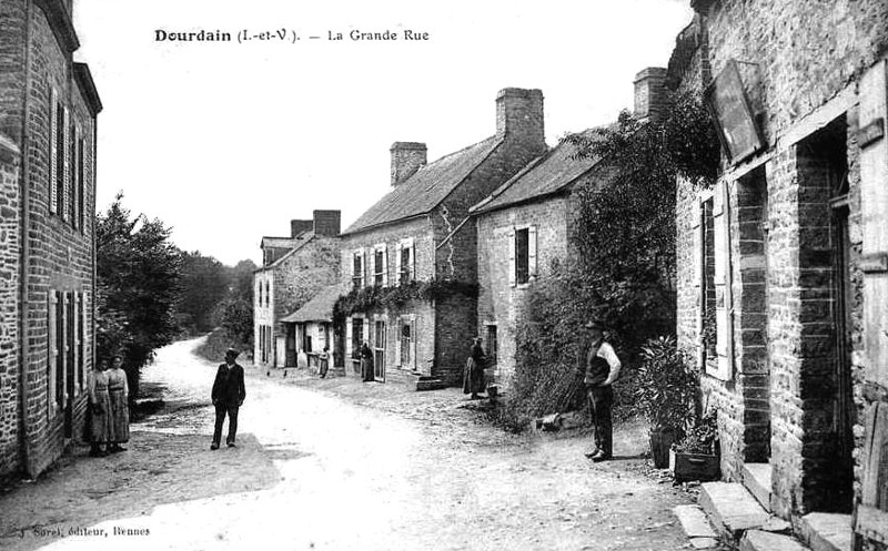 Ville de Dourdain (Bretagne).