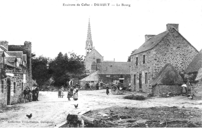 Ville de Duault (Bretagne).