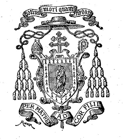Armes et devise de l'abb DUBOURG de Loguivy-Plougras (Bretagne)