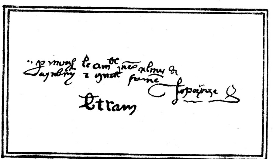 Signature de Bertrand Du Guesclin